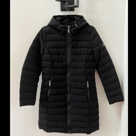 MICHAEL KORS Packable Hooded Down Jacket, Size Small - Picture 2 of 7